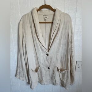 a.n.a Cotton Long Sleeve Blazer/Jacket  with Pockets Lightweight Size XL
